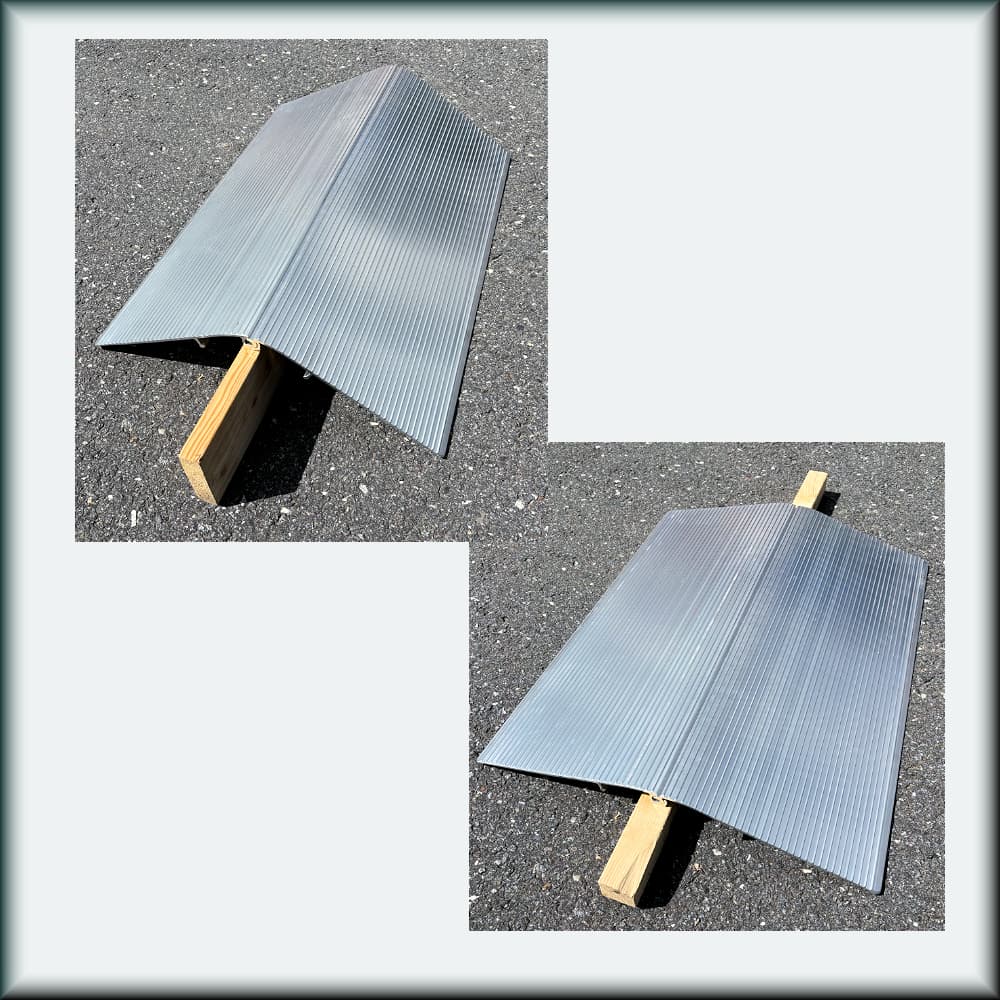 Säädettävä kynnysramppi — Max. kynnys 120 mm — Kantavuus 500 kg — 76×60 cm